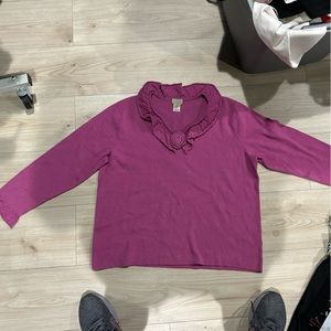 Sigrid Olsen plus size pink sweater